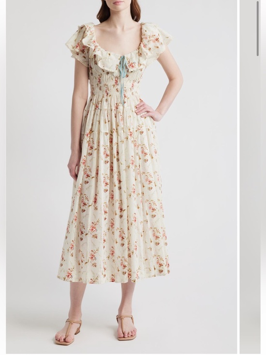 Doen Dresses & Skirts - DOEN ILLIANA DRESS -- BLANC PRAIRIE ROSE